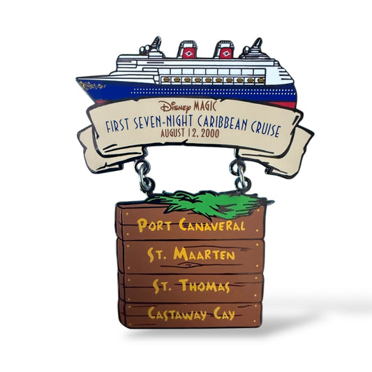 DCL Disney Magic First Seven-Night Caribbean Cruise Jumbo Pin