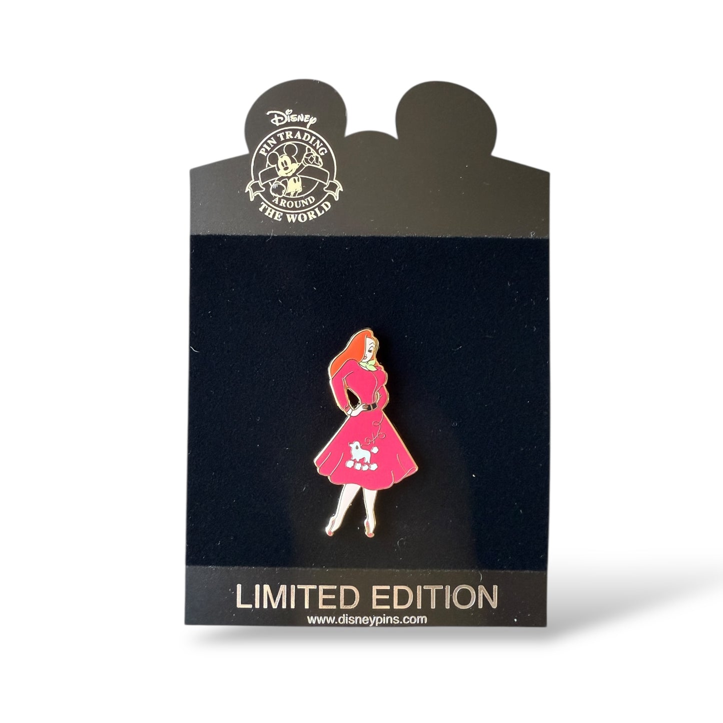 Disney Shopping High School Jessica Rabbit Poodle Skirt Pin