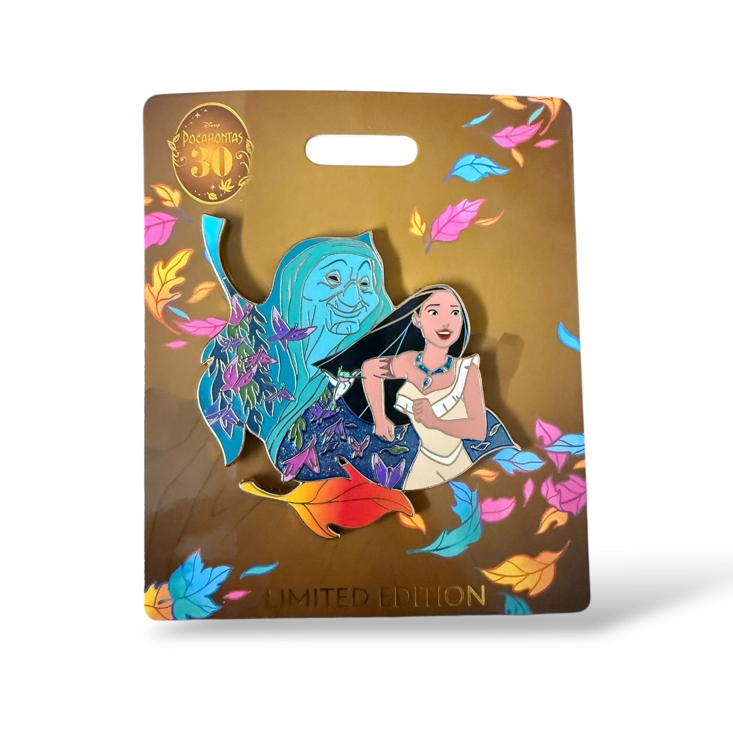 WDI Pocahontas 30th Anniversary Pocahontas Running with Flit and Mother Willow Pin