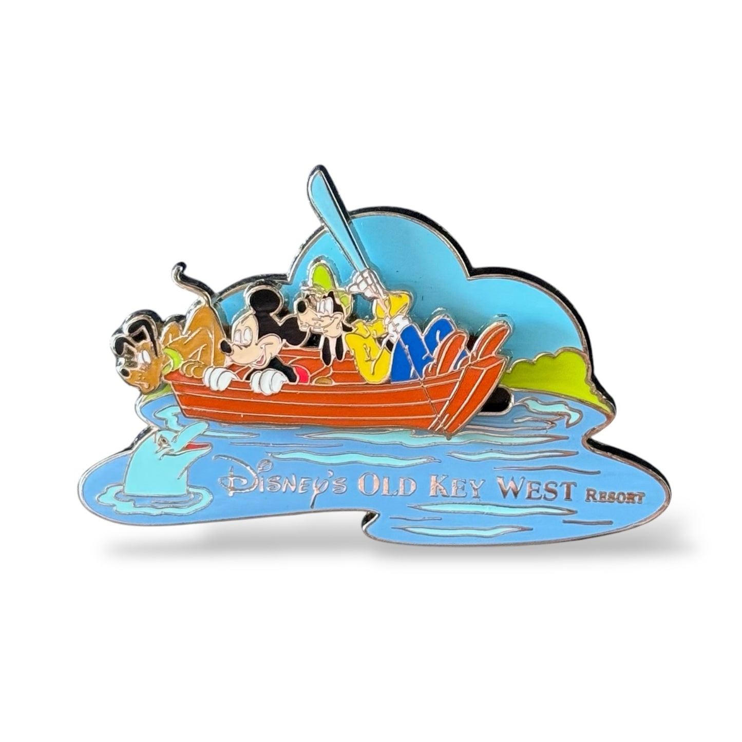 WDW Mickey, Pluto & Goofy Old Key West Boat Slider Pin