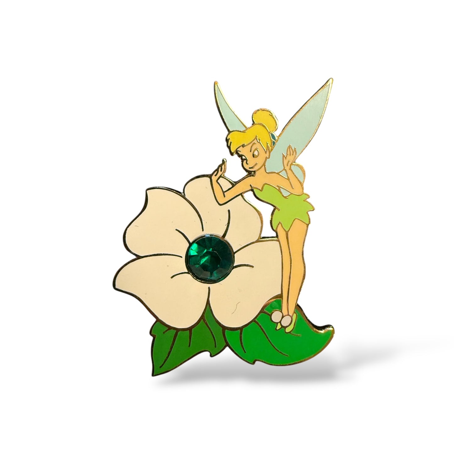 Disney Auctions Tinker Bell Birthstone May Emerald Pin