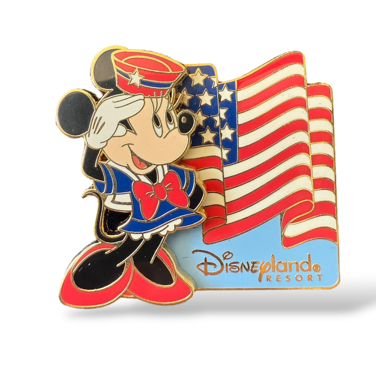 DLR All American Pin Festival Saluting Flag Minnie Pin