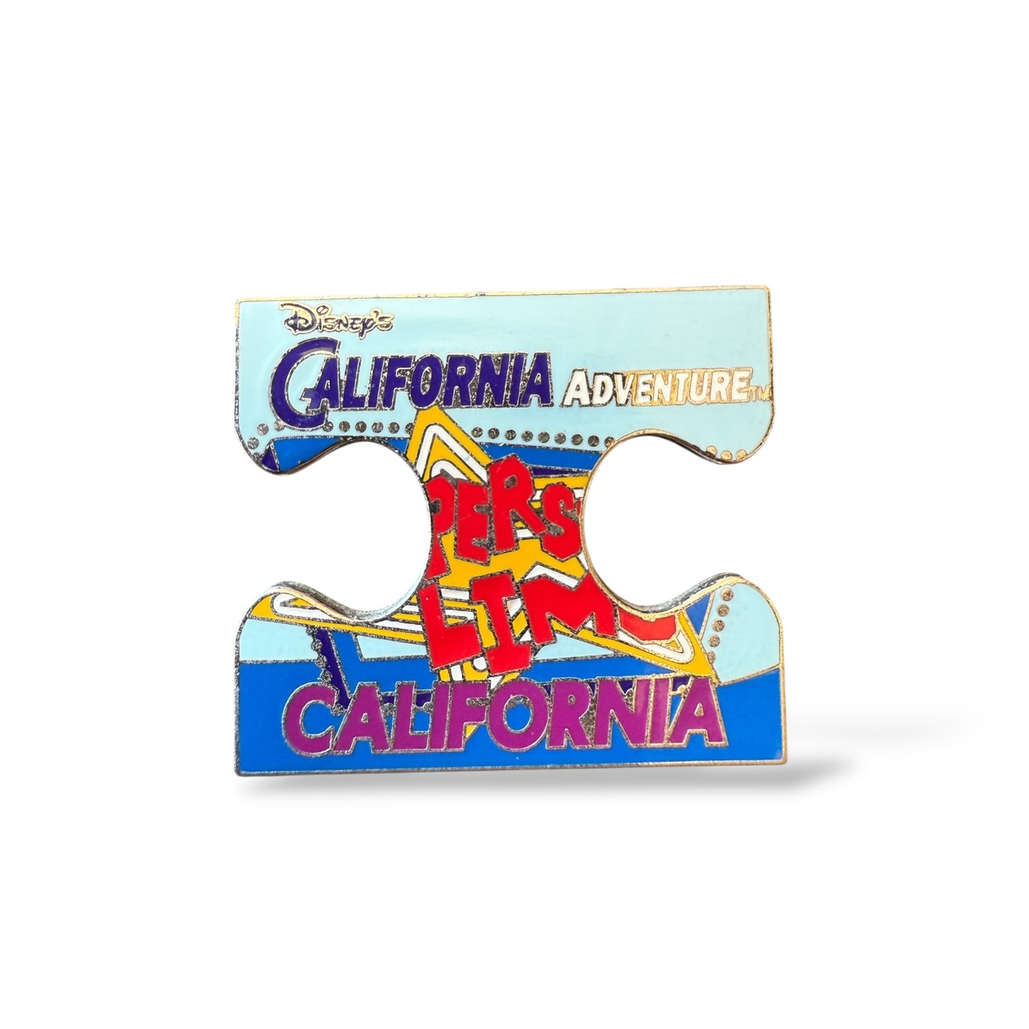 DCA Attraction Logo Puzzles Super Star Limo Center Pin