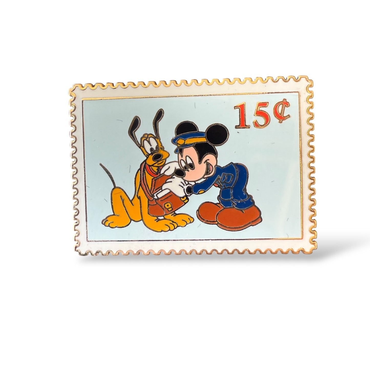 DLR Postage Stamp Series Mickey and Pluto Pin