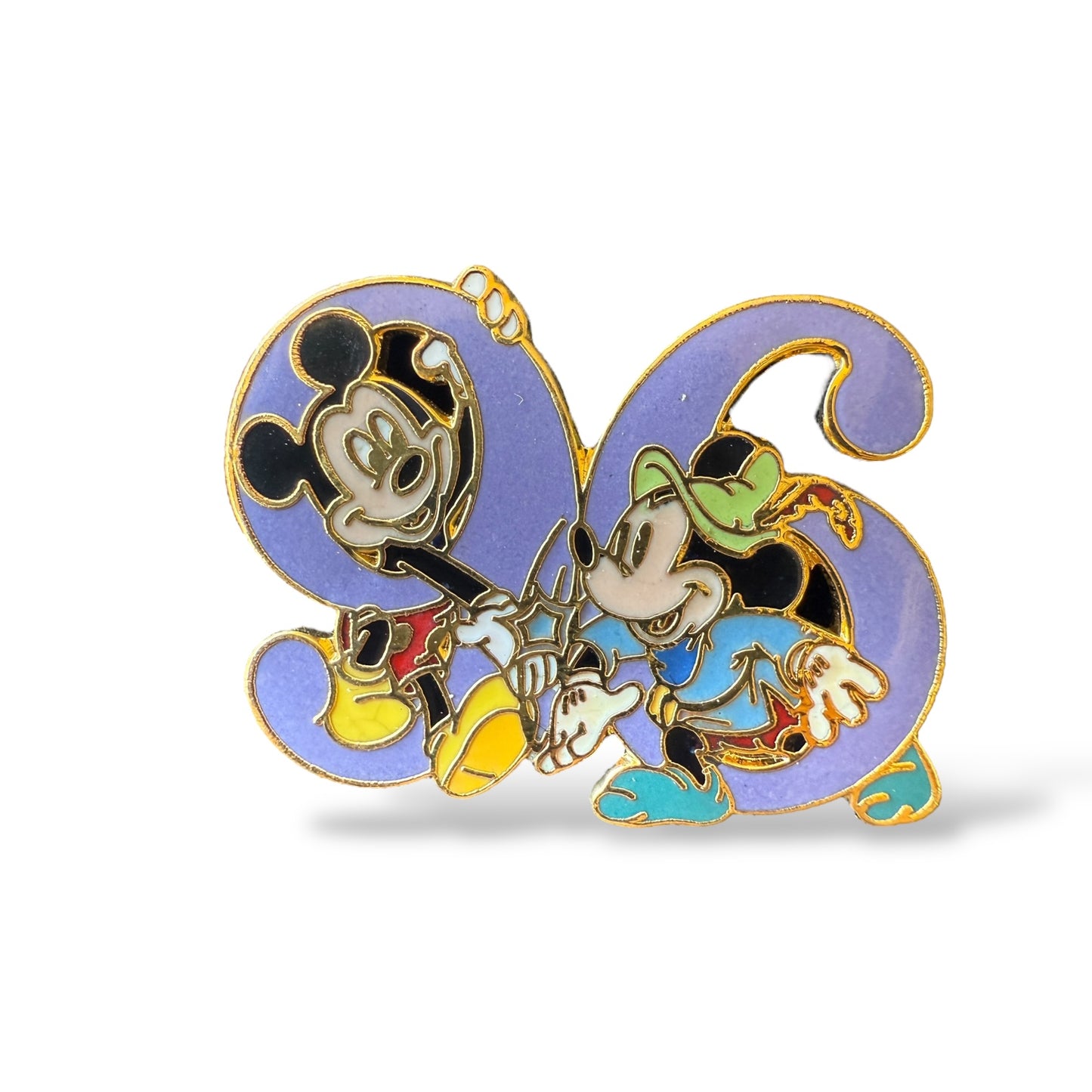 Disney Parks Disneyana Modern Mickey Reaching Out to Brave Little Tailor Mickey in 96 Pin