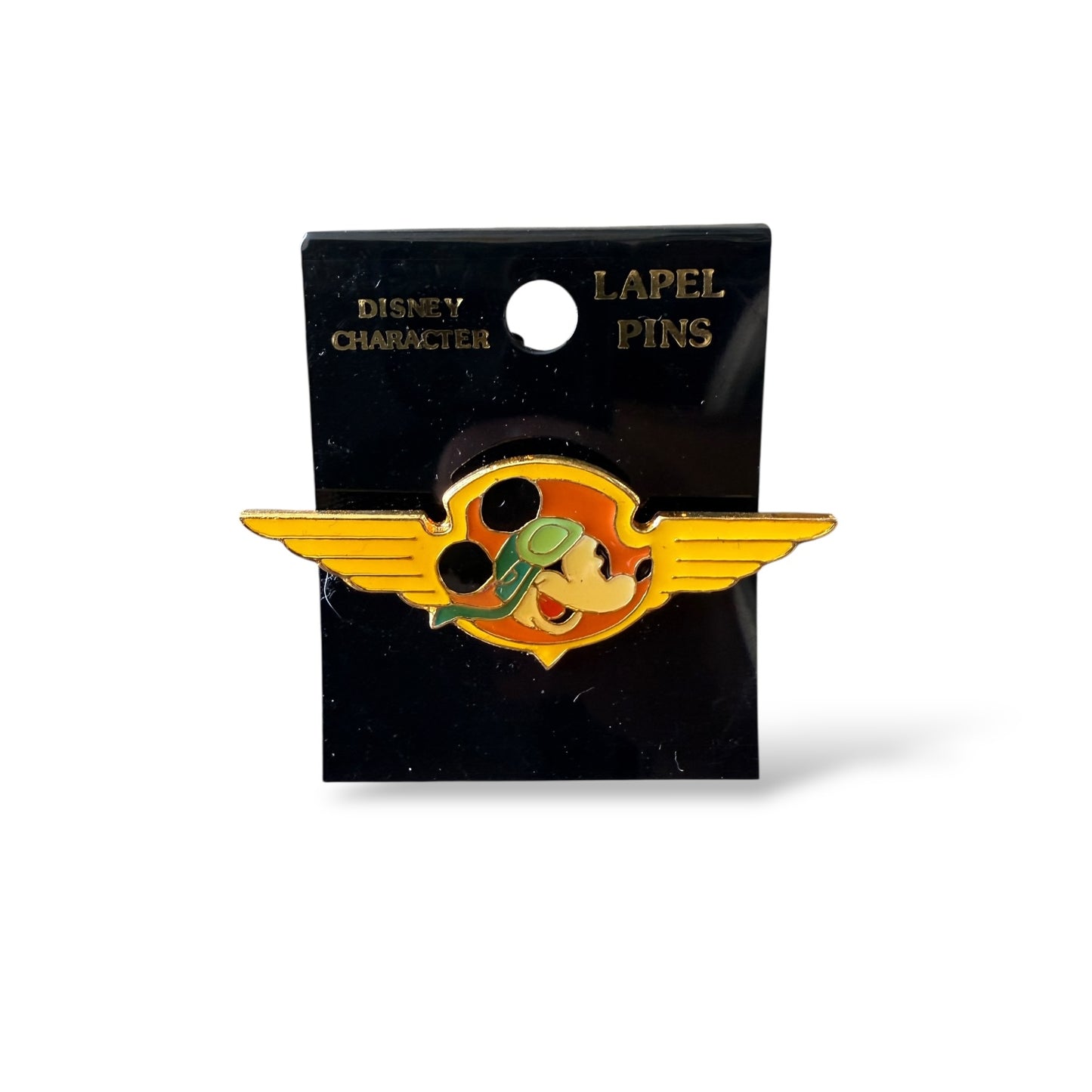 Monogram Aviator Mickey Yellow Wings Pin