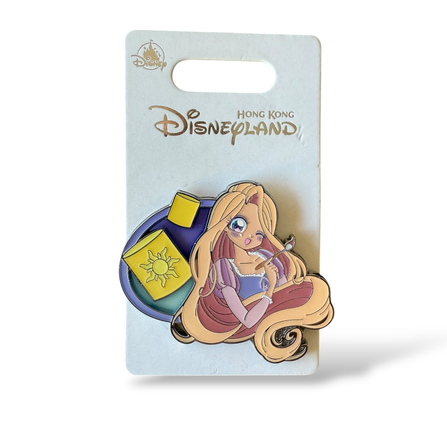 HKDL Manga Princess Stain Glass Rapunzel Pin