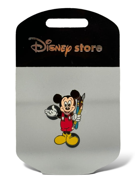 UKDS Bobble Head Mickey w/Paint Brushes Pin