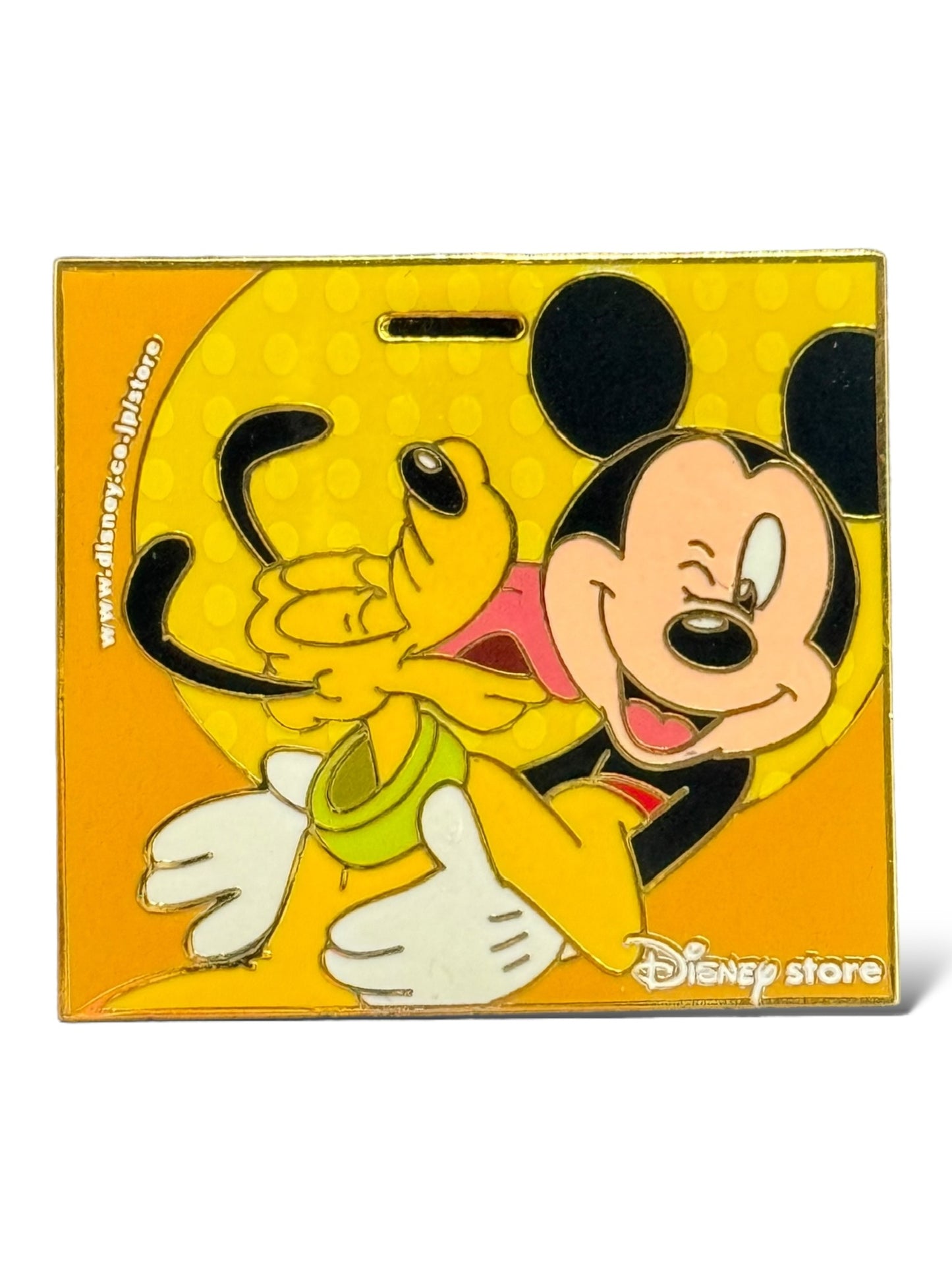 JDS 10th Anniversary Shopping Bag Mickey and Pluto Pin