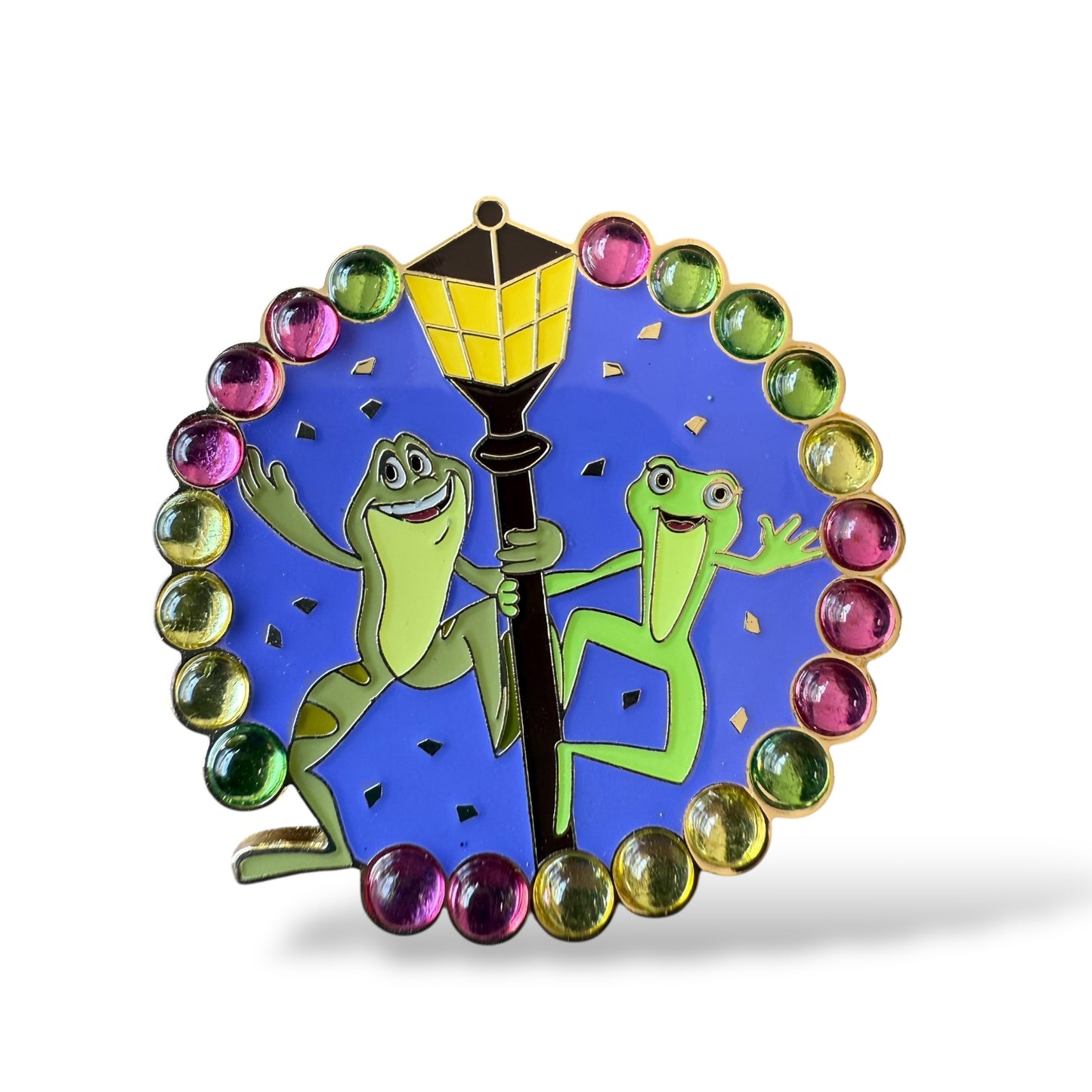 Loungefly Princess and The Frog Mardi Gras Pin