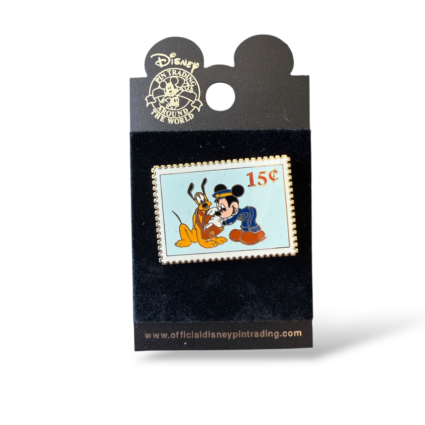DLR Postage Stamp Series Mickey and Pluto Pin