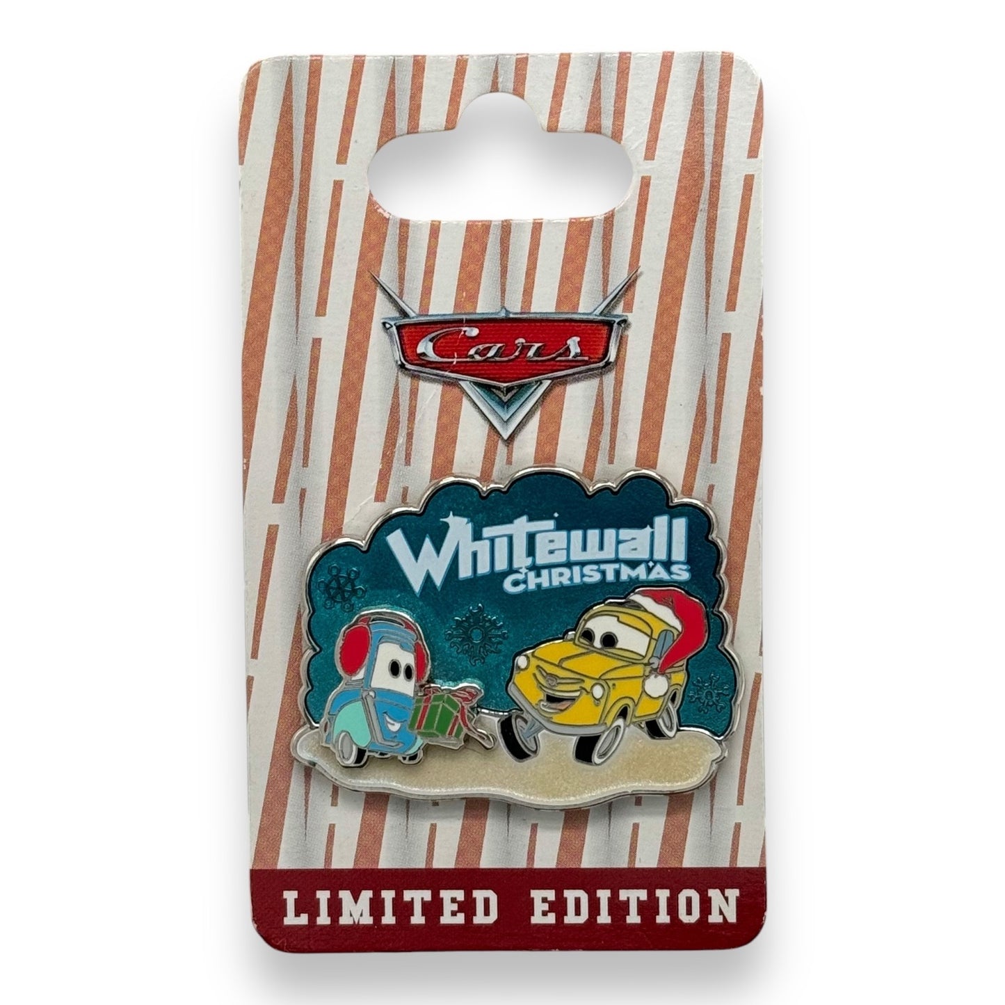 DLR Cars Whitewall Christmas Luigi and Guido Pin