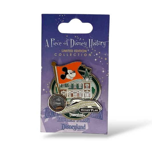 DLR Piece of Disney History Main Street Train Station Pin