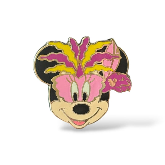 Cast Lanyard Mardi Gras Minnie Hidden Mickey Pin