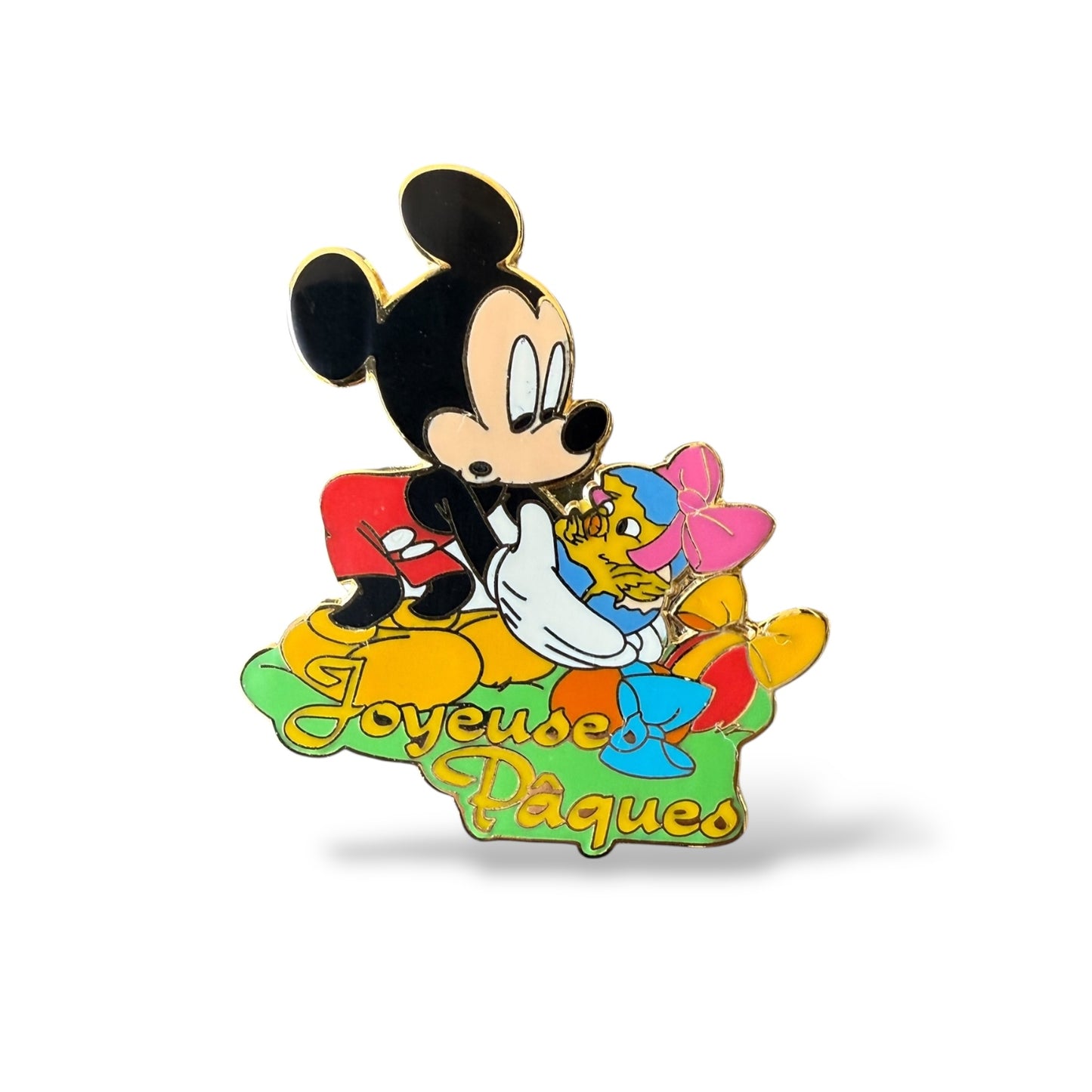 DLRP Mickey with Baby Chick Joyeuses Pâques Pin