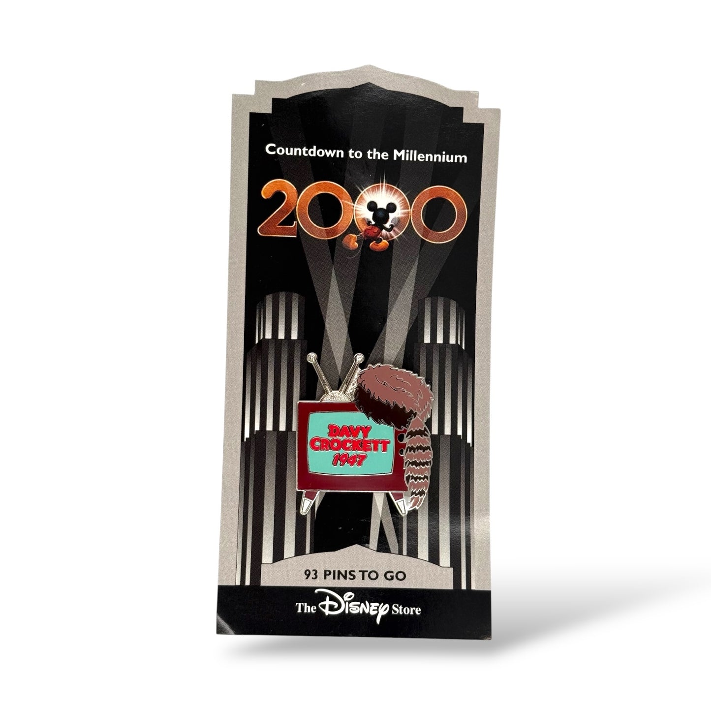 Disney Store Countdown To The Millennium Davy Crockett 1947 Error Pin