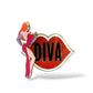 DLR  Jessica Diva Kiss Pin
