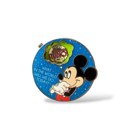 WDW What Will We Do Today Mickey Spinner Pin