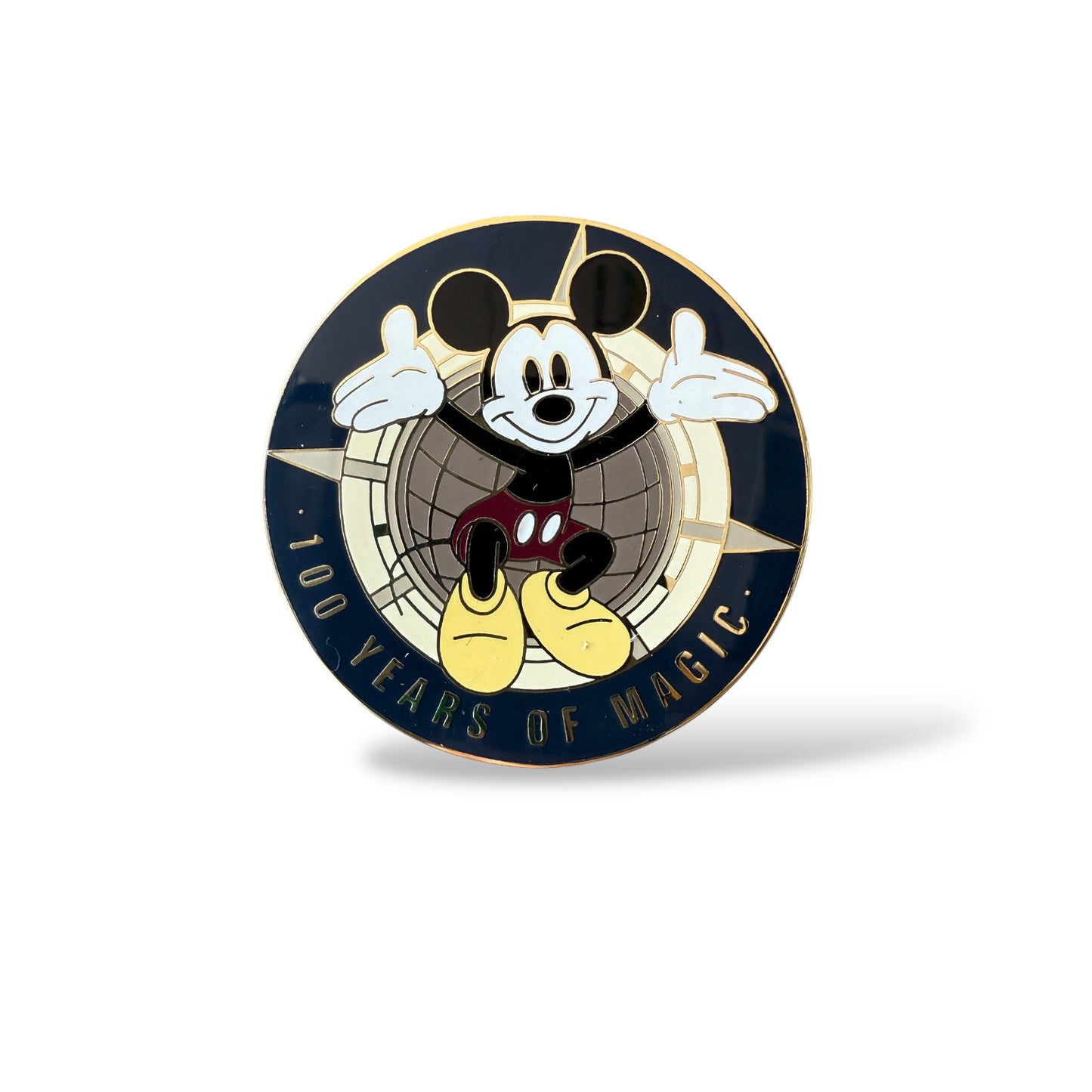 WDW 100 Years of Magic Mickey Mouse Compass Pin