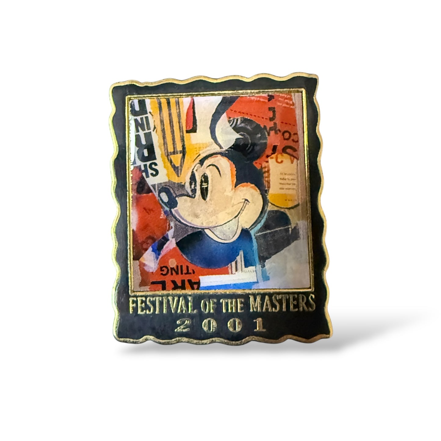 WDW 26th Festival of the Masters 2001 Abstract Mickey Portrait Pin