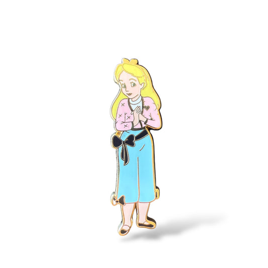 Disney Shopping High School Alice Pink Sweater Pin