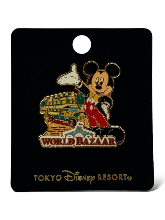 TDR Attractions 2010 Mickey World Bazaar Pin