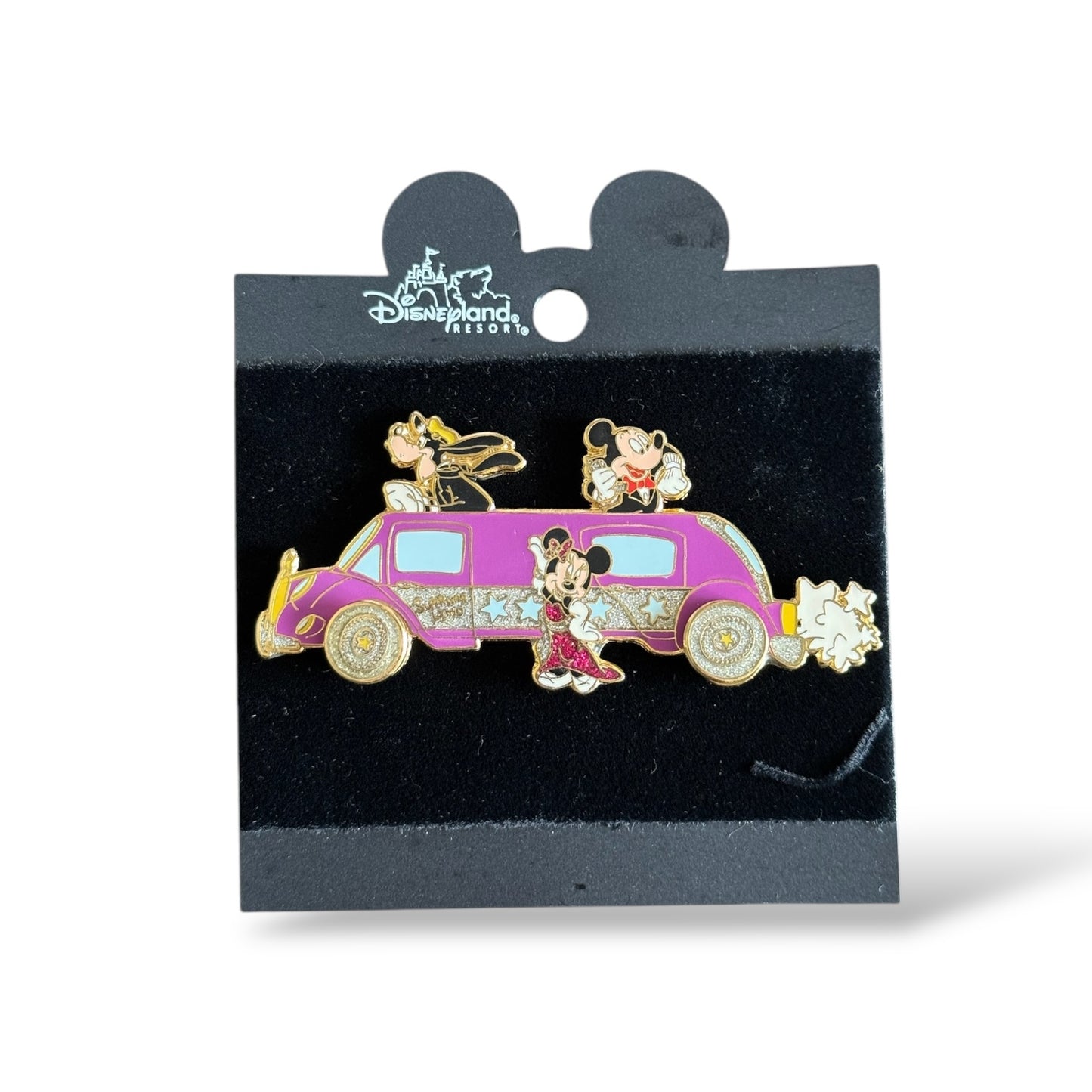 DCA Mickey, Minnie and Goofy Superstar Limo Pin