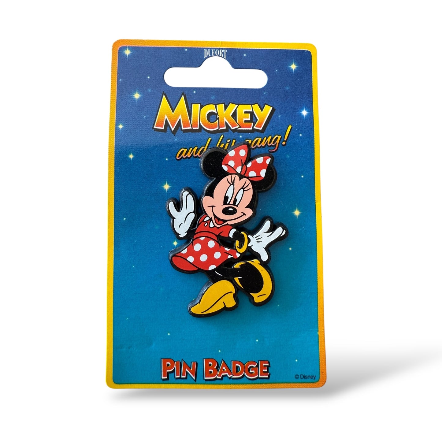 UKDS Plastic Mickey and His Gang Minnie Mouse Pin