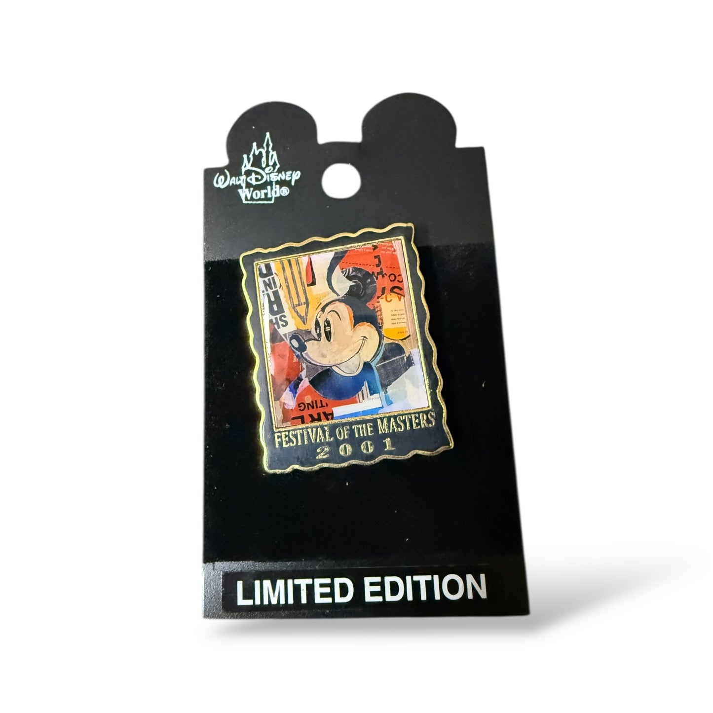 WDW 26th Festival of the Masters 2001 Abstract Mickey Portrait Pin