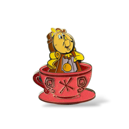 HKDL Coffee Cup Mystery Cogsworth Pin