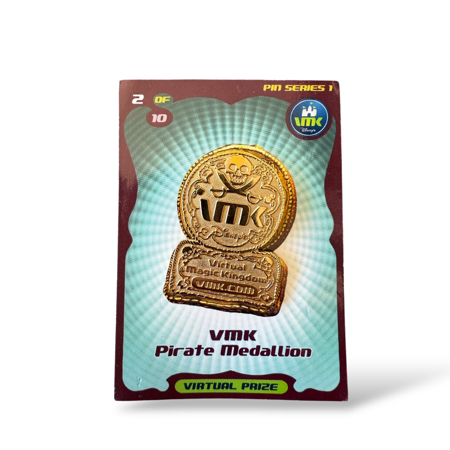 Disney Parks Virtual Magic Kingdom Mystery Pirate Medallion Pin