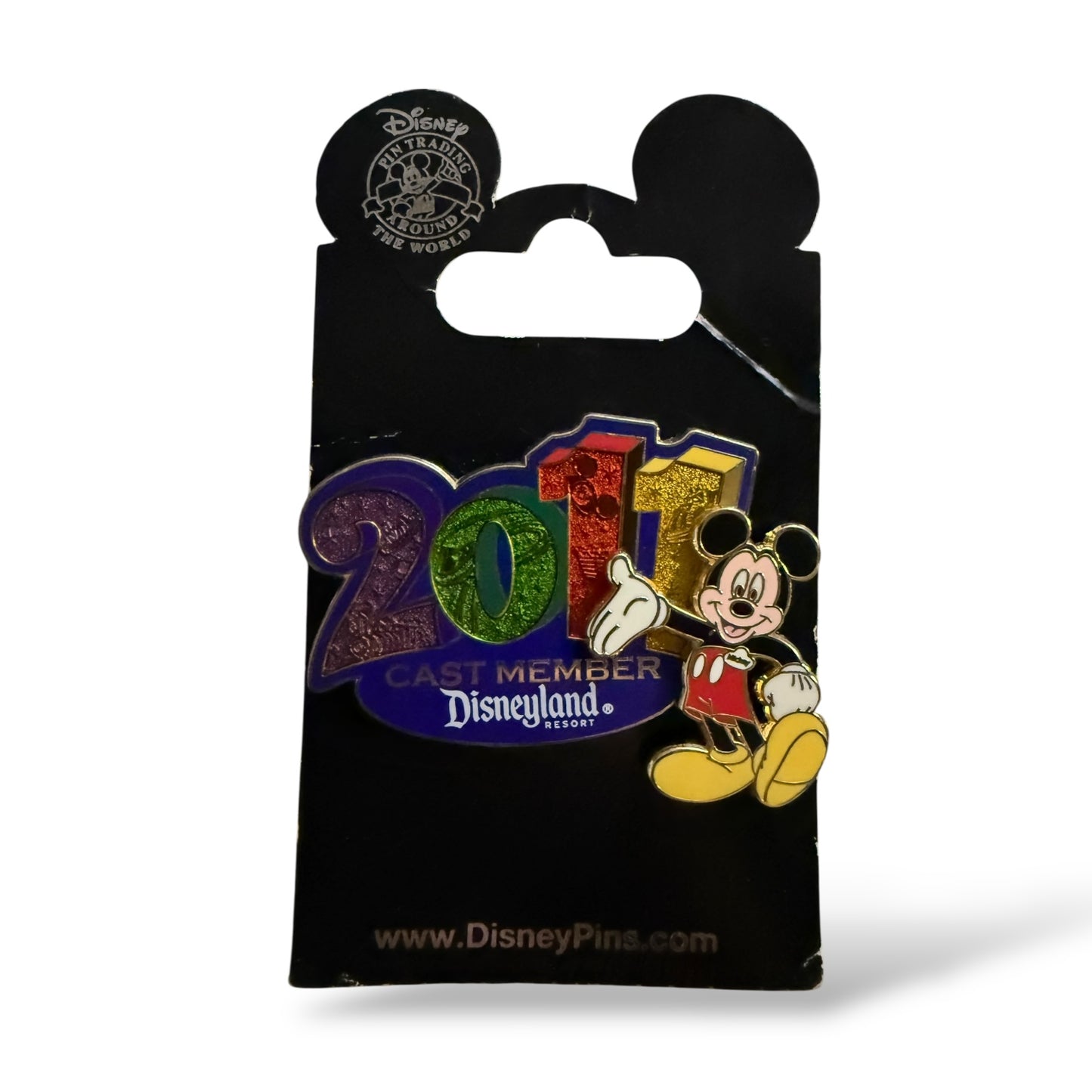 DEC 2011 New Year Mickey Mouse Pin