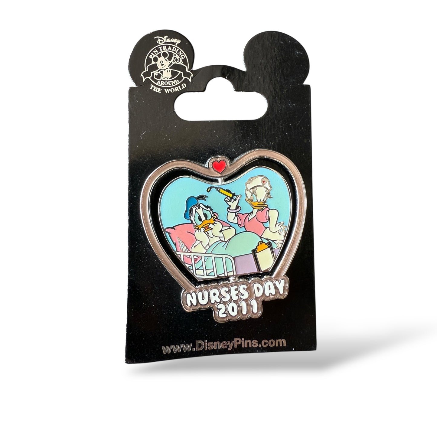 WDW Nurses Day 2011 Mickey, Minnie, Donald, and Daisy Spinner Pin