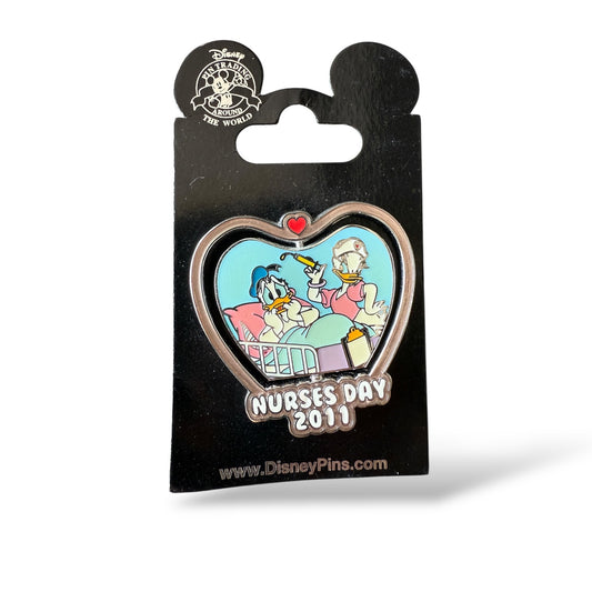 WDW Nurses Day 2011 Mickey, Minnie, Donald, and Daisy Spinner Pin