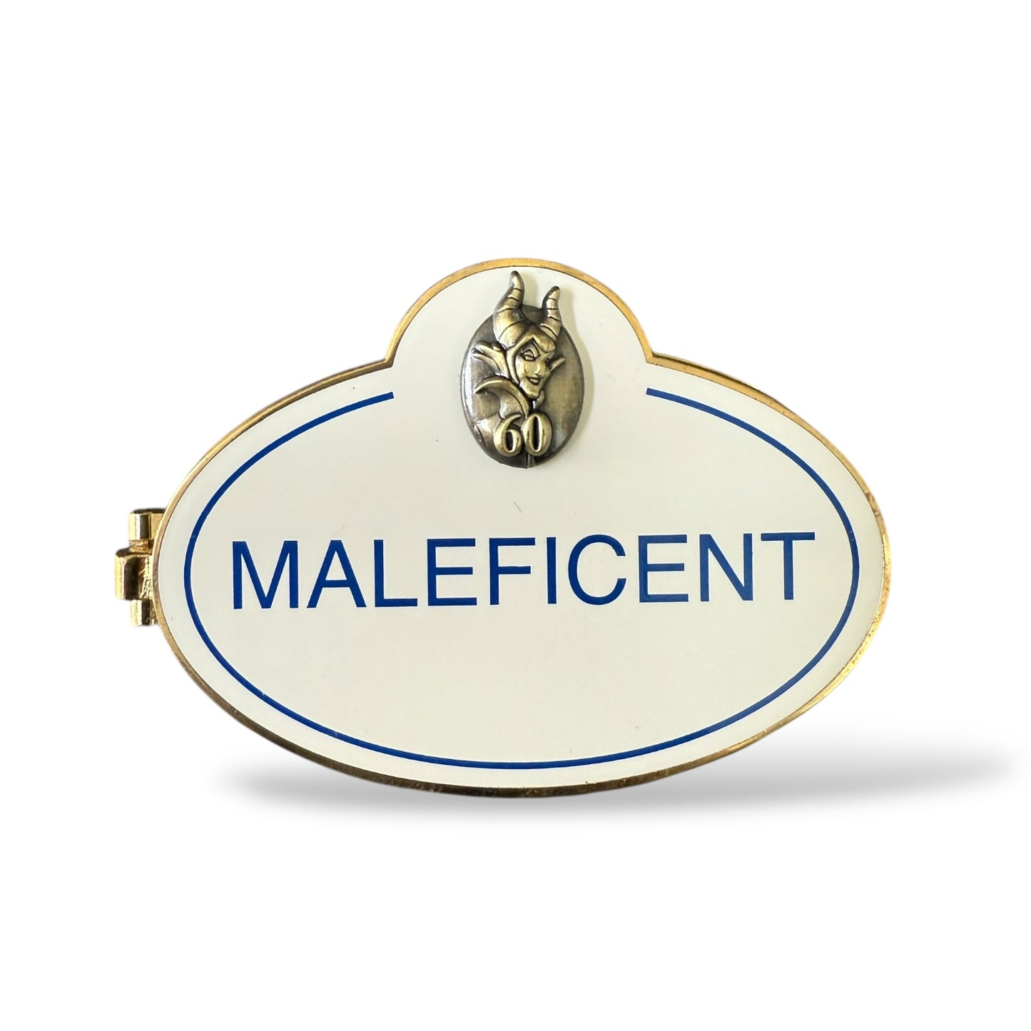 DEC Anniversary Name Tag 60th Anniversary Sleeping Beauty Maleficent Pin