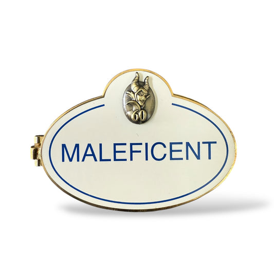 DEC Anniversary Name Tag 60th Anniversary Sleeping Beauty Maleficent Pin