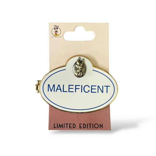 DEC Anniversary Name Tag 60th Anniversary Sleeping Beauty Maleficent Pin