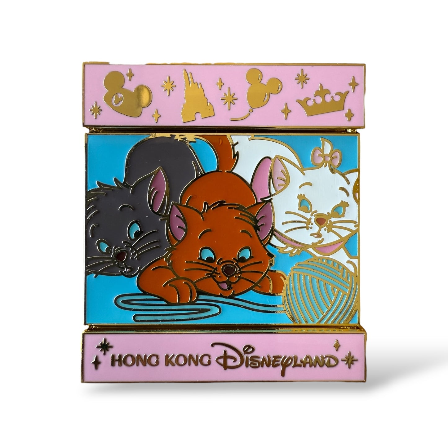 HKDL Flipping Slide The Aristocats Pin