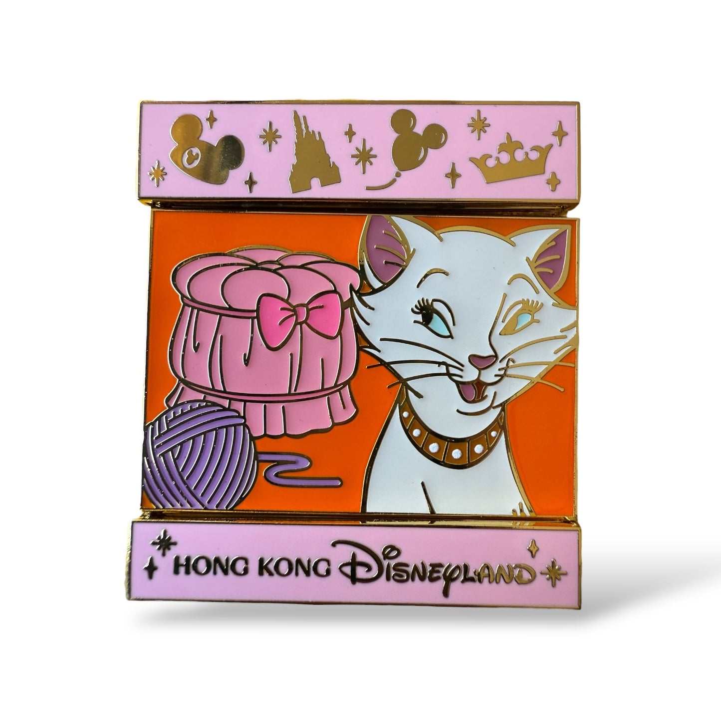 HKDL Flipping Slide The Aristocats Pin
