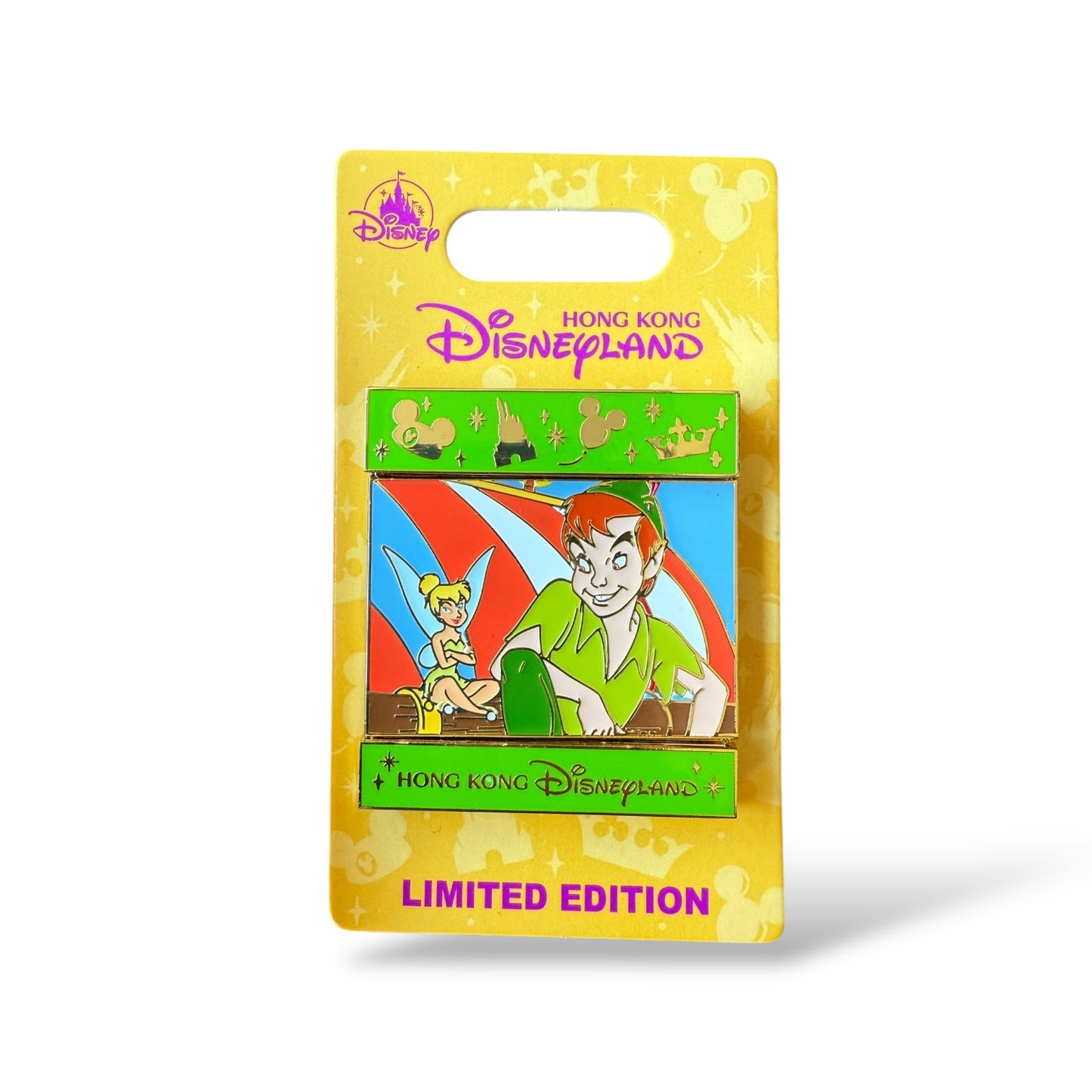 HKDL Flipping Slide Peter Pan Pin