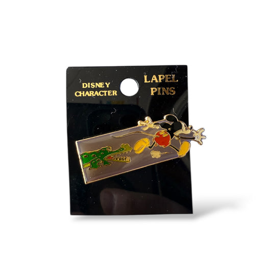 Monogram Perils of Mickey Chased by Alligator Pin