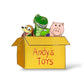 DLRP Toy Story 30 Years and Beyond Rex, Hamm, Slinky Dog, and Snake in Andy's Toy Box Slider Pin