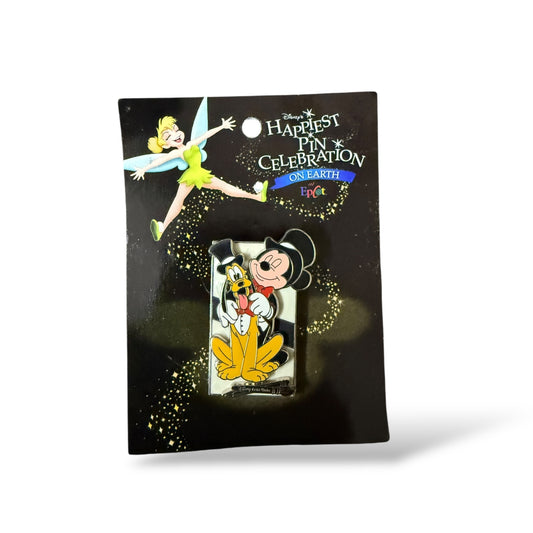 WDW Happiest Pin Celebration On Earth Dapper Mickey & Pluto Pin