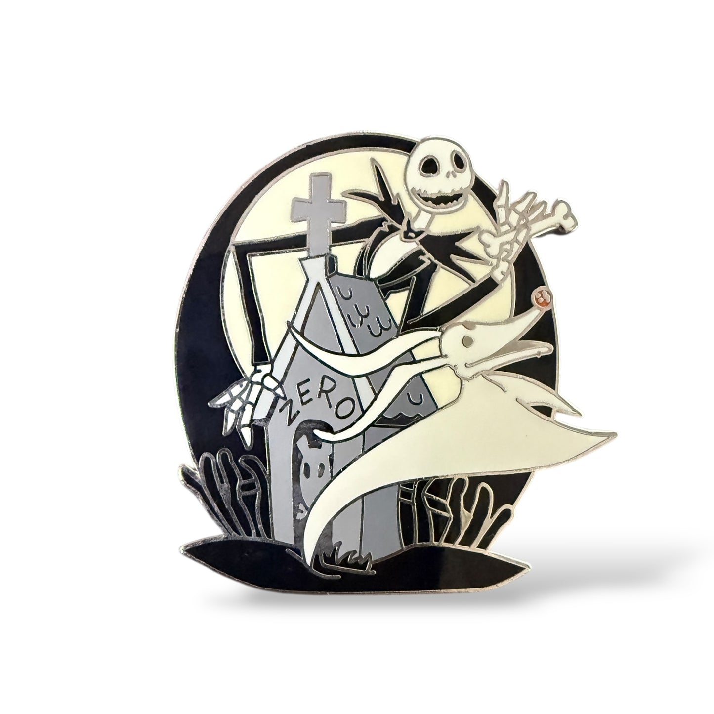 Disney Parks Nightmare Before Christmas Deluxe Starter Jack Skellington & Zero Pin