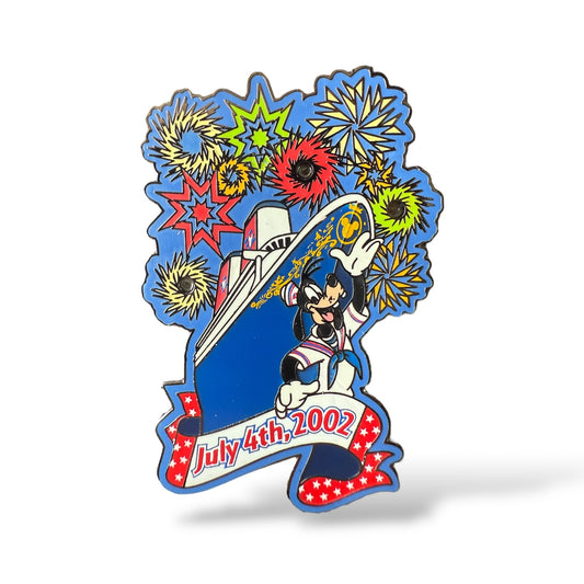 DCL Happy July 4th 2002 Goofy Pin
