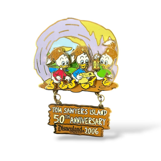DLR Tom Sawyer Island 50th Anniversary Dangle Pin