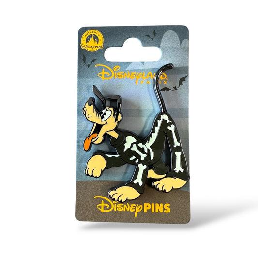 DLRP Halloween 2025 Pluto in a Skeleton Costume Pin