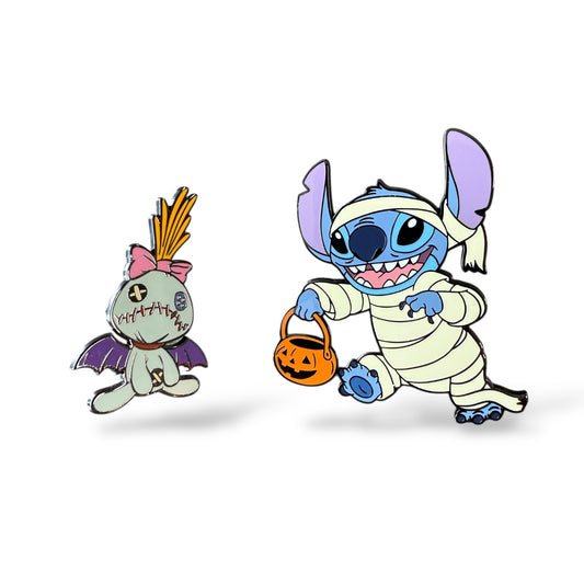 DLRP Halloween 2025 Stitch and Scrump Pin Set