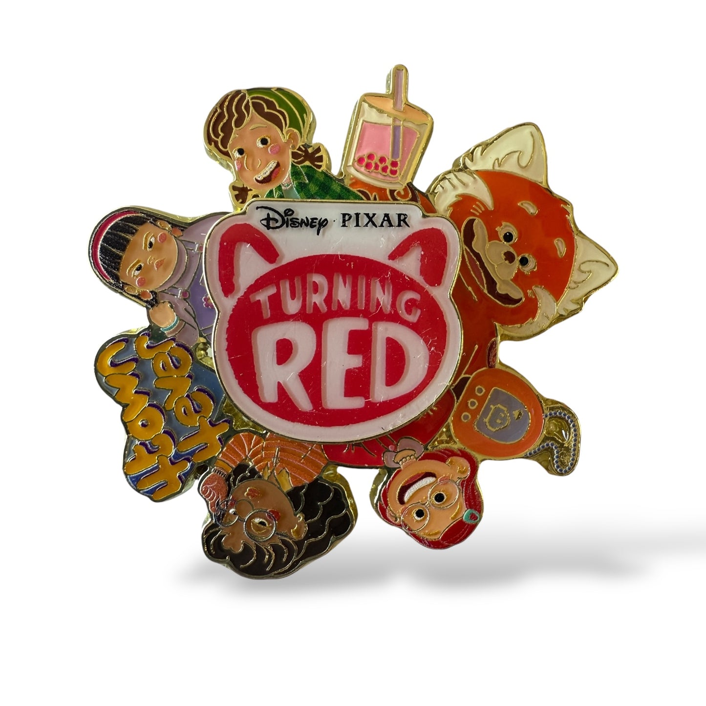 SDR Cutie Characters Spinner Turning Red Pin