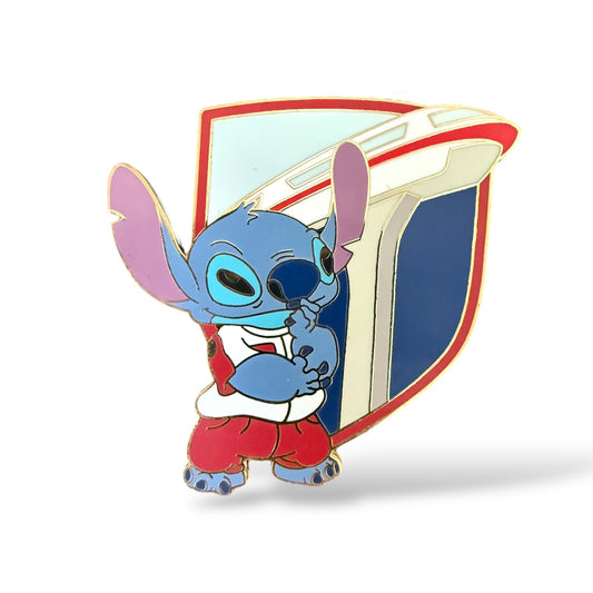 WDW Gold Card Transportation Vehicles Stitch Pin